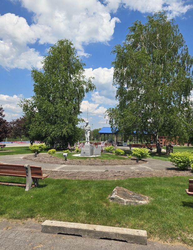 East Hills Kiwanis Memorial Park to Veterans Marker. Click for full size. East Hills Kiwanis Memorial Park to Veterans Marker image. Click for full size.