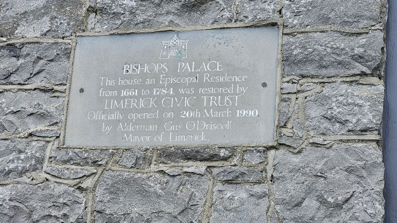 Bishops Palace Marker. Click for full size. Bishops Palace Marker image. Click for full size.