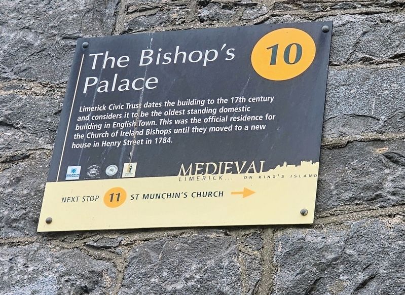 The Bishop’s Palace Marker. Click for full size. The Bishop’s Palace Marker image. Click for full size.