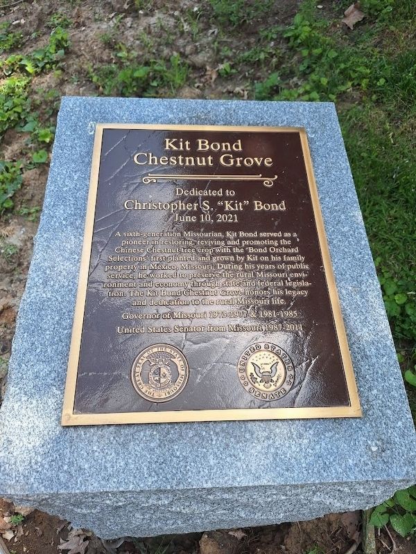 Kit Bond Chestnut Grove Marker image. Click for full size.