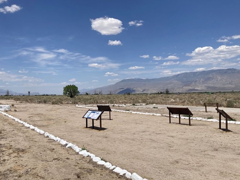 Manzanar Riot Markers. Click for full size. Manzanar Riot Markers image. Click for full size.
