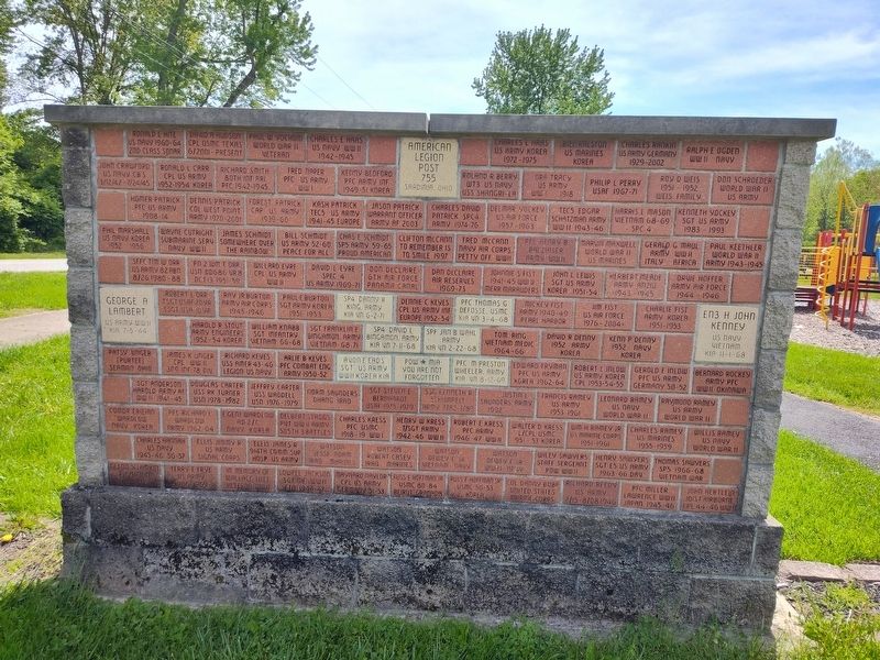Sardinia Veterans Wall of Honor Marker image. Click for full size.