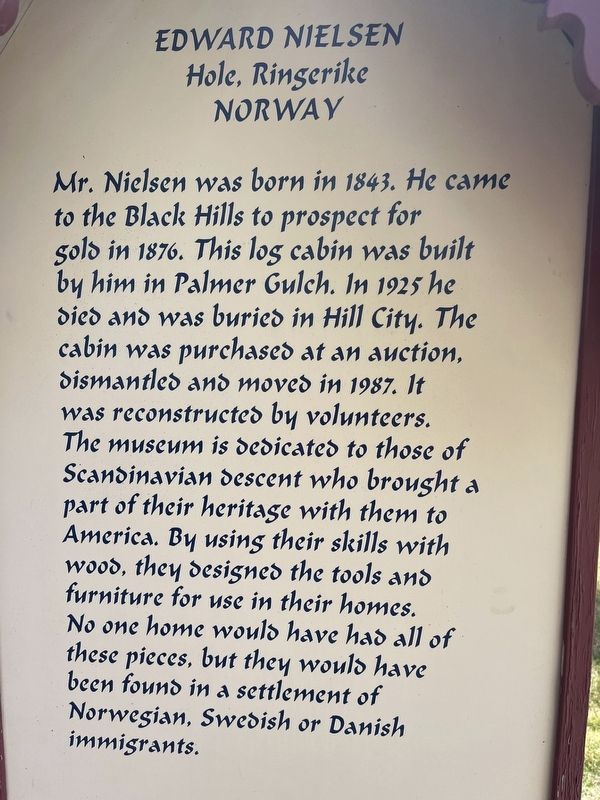 Edward Neilsen Marker image. Click for full size.