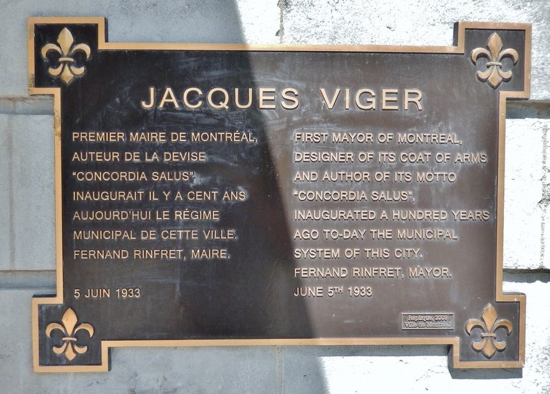 Jacques Viger Marker image. Click for full size.