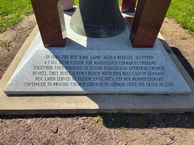 St. Peters Evangelical Lutheran Church Bell Marker image. Click for full size.