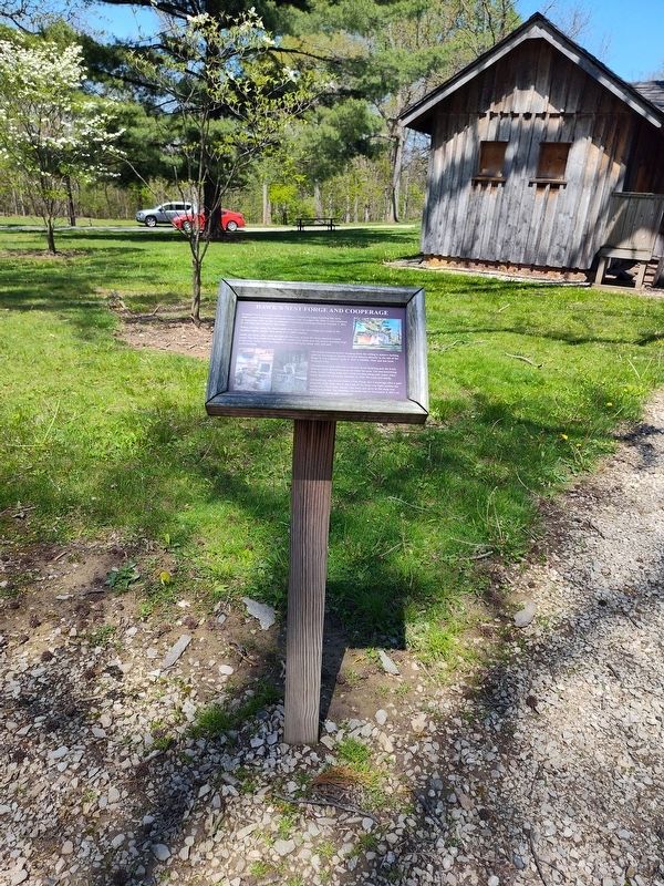 Hawk's Nest Forge and Cooperage Marker image. Click for full size.