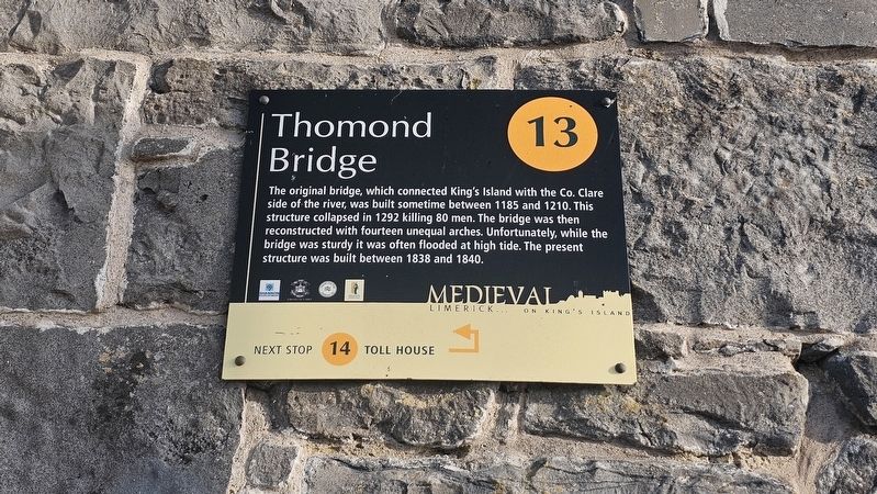 Thomond Bridge Marker image. Click for full size.