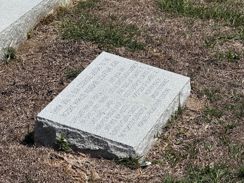 Dedication plaque image. Click for full size.