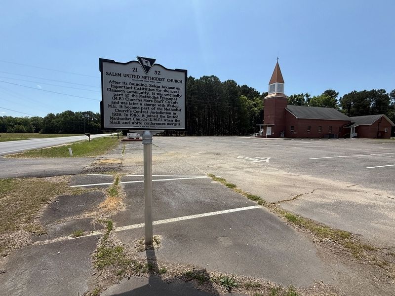 Salem United Methodist Church Marker image. Click for full size.
