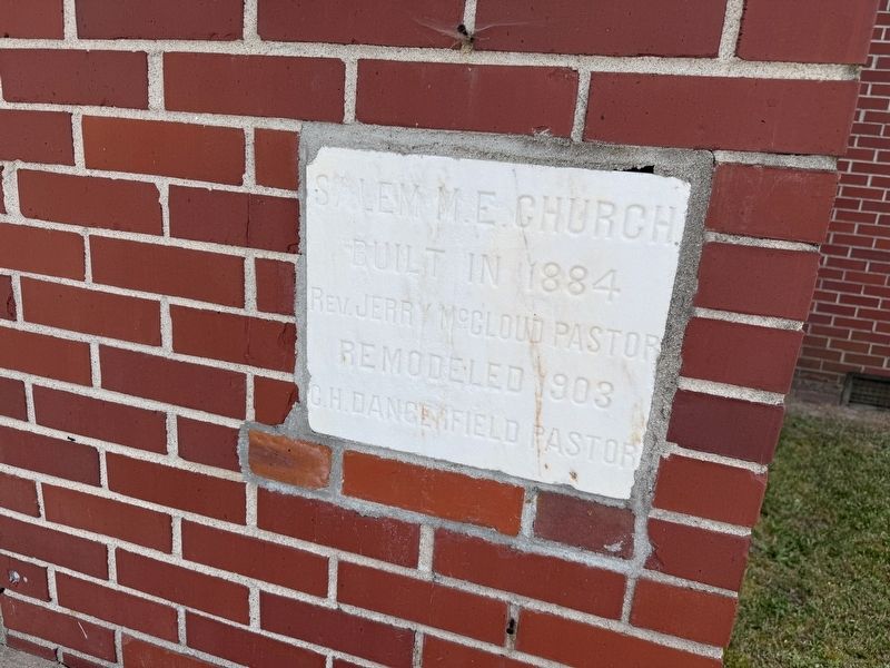 1903 Cornerstone on the church building image. Click for full size.
