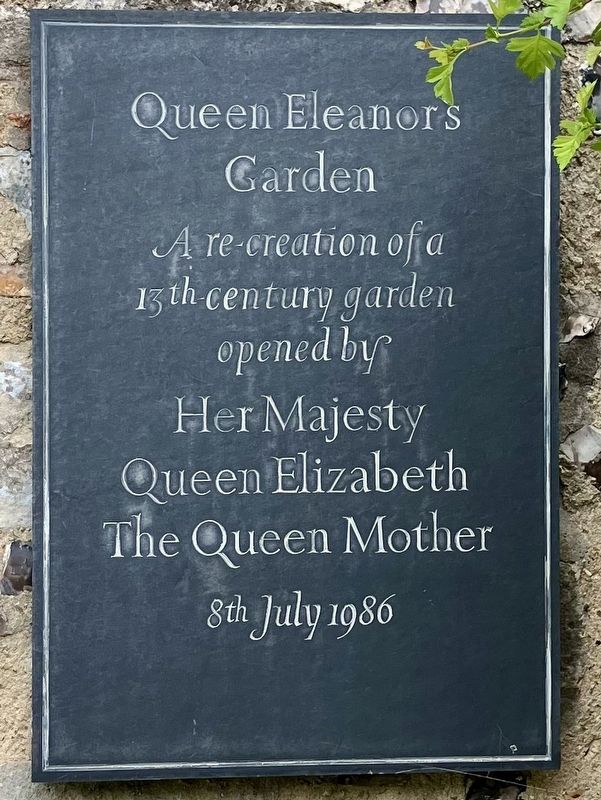 Queen Eleanor's Garden Marker image. Click for full size.
