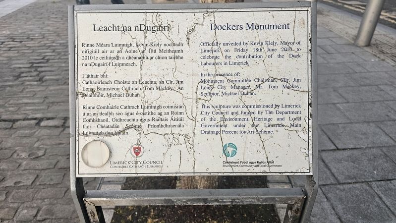 Leacht na nDugairí / Dockers Monument Marker. Click for full size. Leacht na nDugairí / Dockers Monument Marker image. Click for full size.