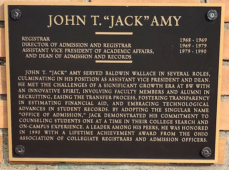 John T. "Jack" Amy Marker image. Click for full size.