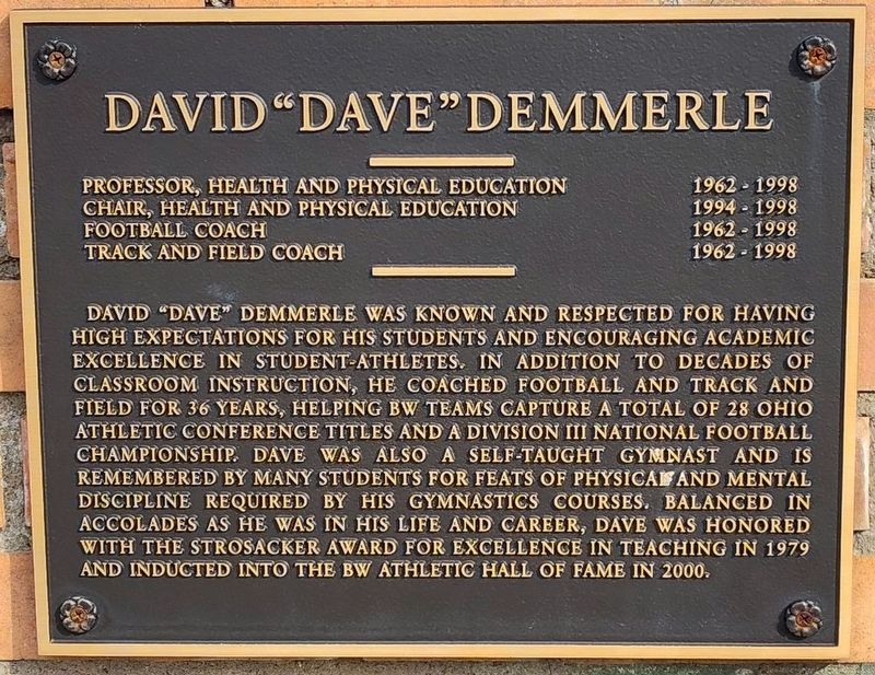 David "Dave" Demmerle Marker image. Click for full size.