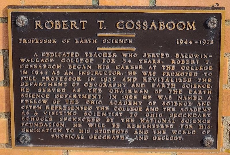 Robert T. Cossaboom Marker image. Click for full size.