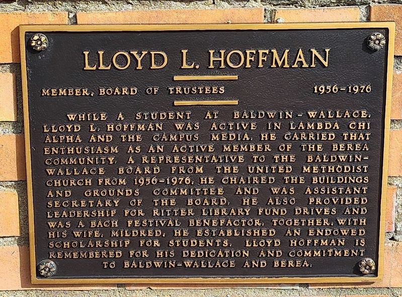 Lloyd L. Hoffman Marker image. Click for full size.