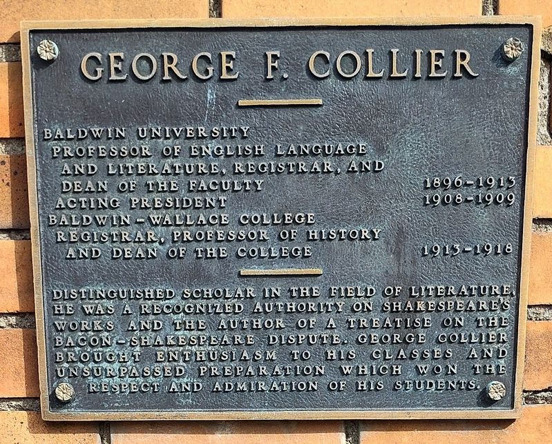 George F. Collier Marker image. Click for full size.