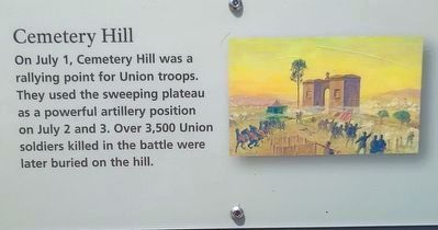 Cemetery Hill Marker. Click for full size. Cemetery Hill Marker image. Click for full size.