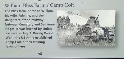 William Bliss Farm/Camp Colt Marker. Click for full size. William Bliss Farm/Camp Colt Marker image. Click for full size.