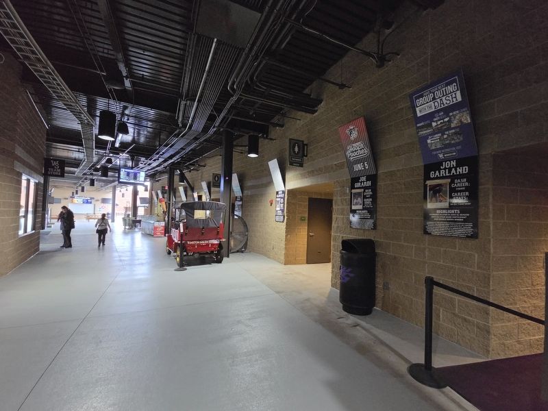 Jon Garland Marker (far right) looking along 1B concourse. Click for full size. Jon Garland Marker (far right) looking along 1B concourse image. Click for full size.