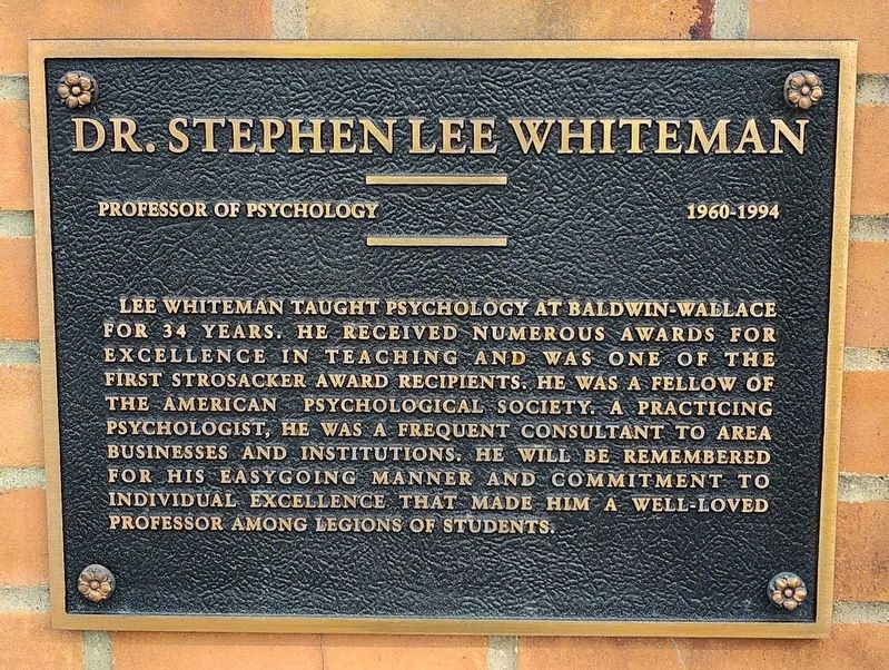 Dr. Stephen Lee Whiteman Marker image. Click for full size.