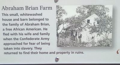 Abraham Brian Farm Marker. Click for full size. Abraham Brian Farm Marker image. Click for full size.