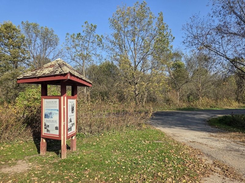 Forestville Marker at the parking lot for Historic Forestville. Click for full size. Forestville Marker at the parking lot for Historic Forestville image. Click for full size.