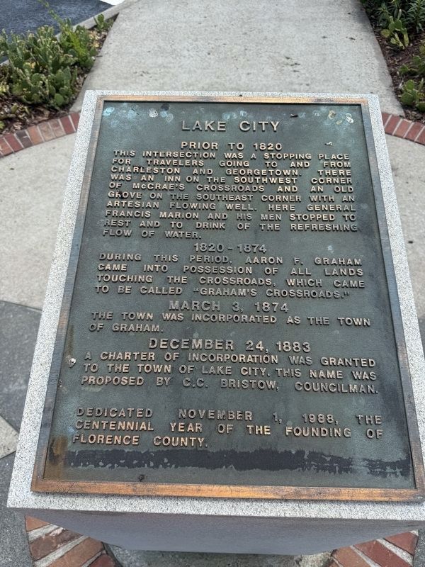 Lake City Marker image. Click for full size.