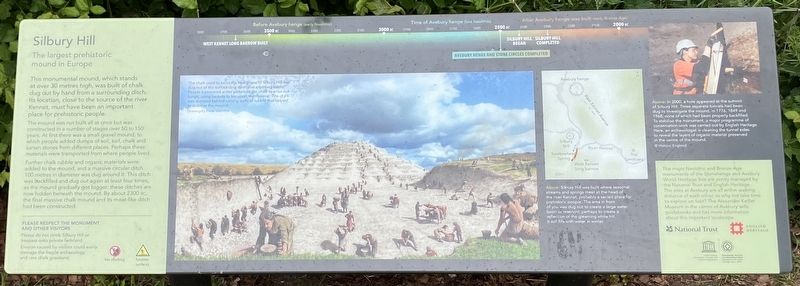 Silbury Hill Marker. Click for full size. Silbury Hill Marker image. Click for full size.