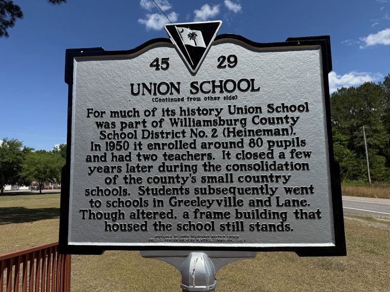 Union School Marker image. Click for full size.