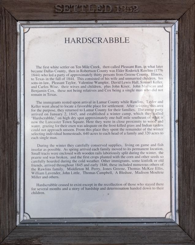 Hardscrabble Marker image. Click for full size.