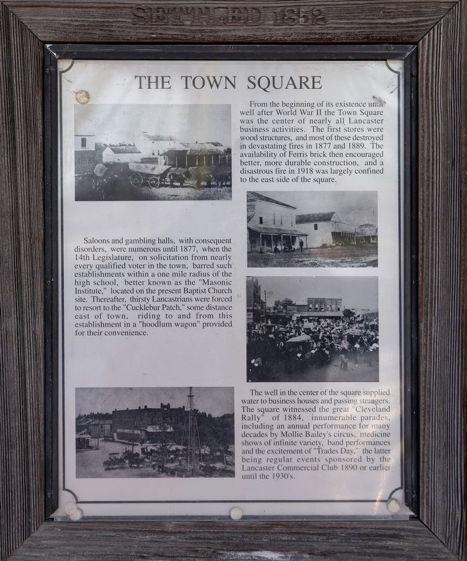 The Town Square Marker. Click for full size. The Town Square Marker image. Click for full size.
