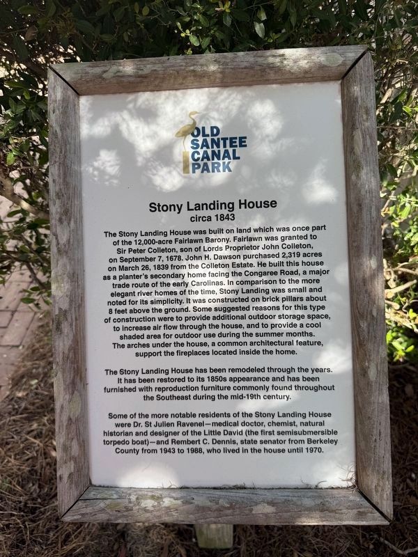 Stony Landing House Marker image. Click for full size.