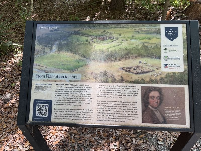 From Plantation to Fort Marker image. Click for full size.