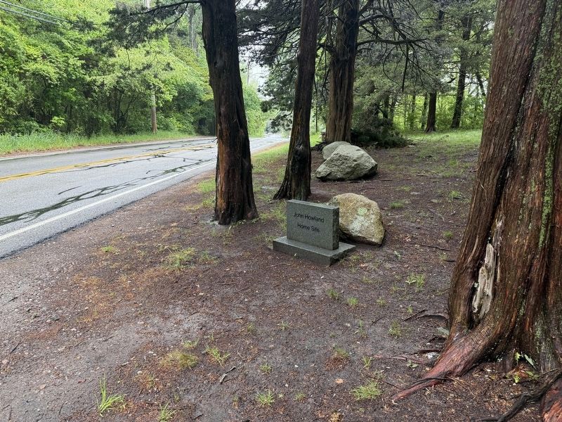 John Howland Home Site Roadside Marker image. Click for full size.