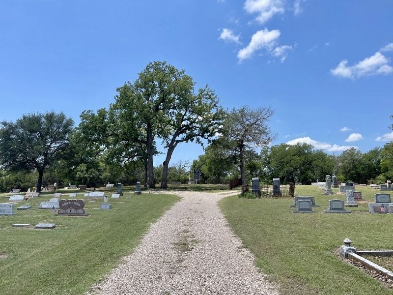 Moore Cemetery with Marker image. Click for full size.