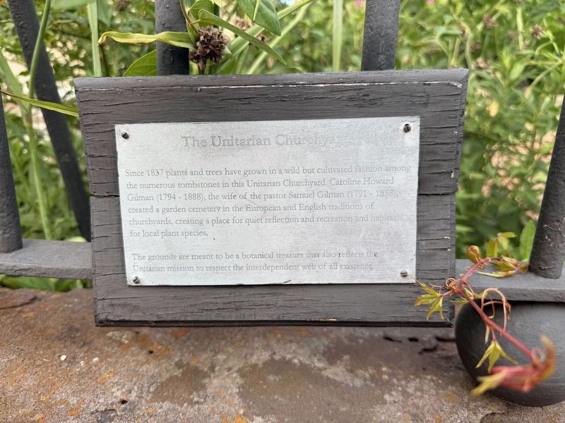 The Unitarian Churchyard Marker image. Click for full size.