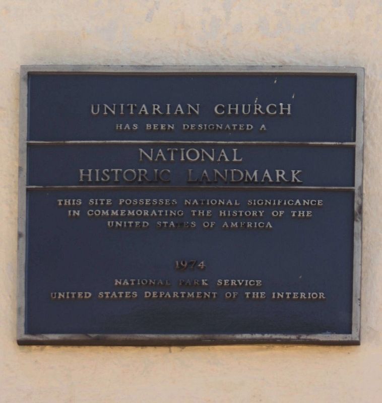 Unitarian Church Marker image. Click for full size.