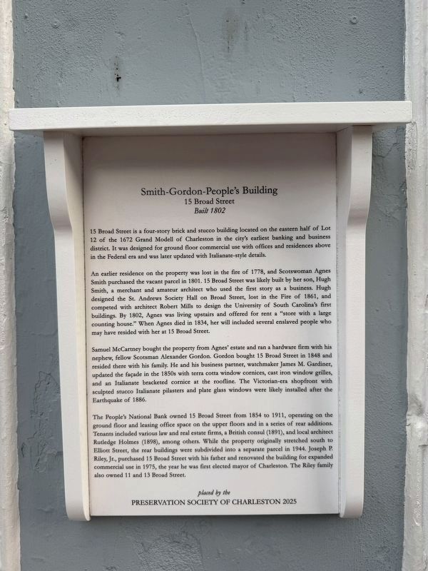 Smith-Gordon-People's Building Marker image. Click for full size.