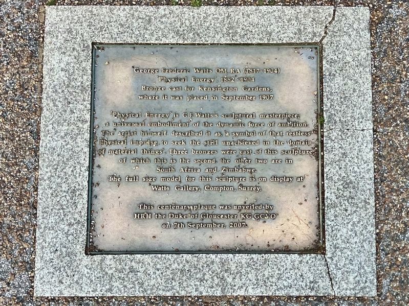 <i>Physical Energy</i> Marker. Click for full size. <i>Physical Energy</i> Marker image. Click for full size.