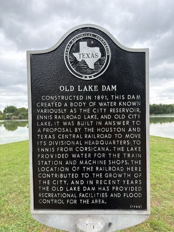 Old Lake Dam Marker. Click for full size. Old Lake Dam Marker image. Click for full size.