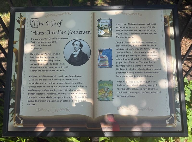 The Life of Hans Christian Andersen Marker image. Click for full size.