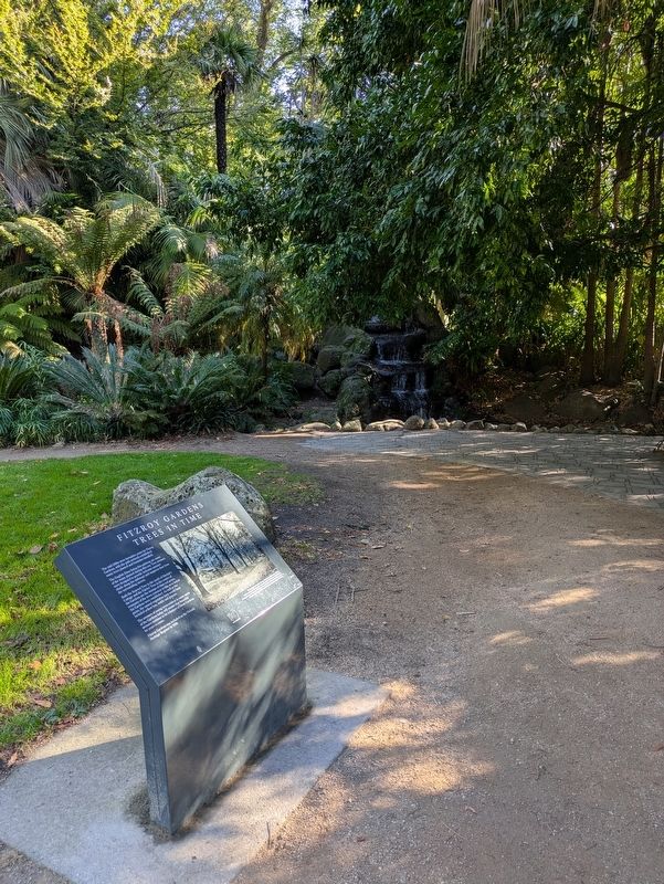 Fitzroy Gardens Trees in Time Marker. Click for full size. Fitzroy Gardens Trees in Time Marker image. Click for full size.