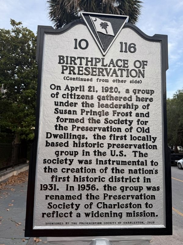 Birthplace of Preservation side of the marker. Click for full size. Birthplace of Preservation side of the marker image. Click for full size.