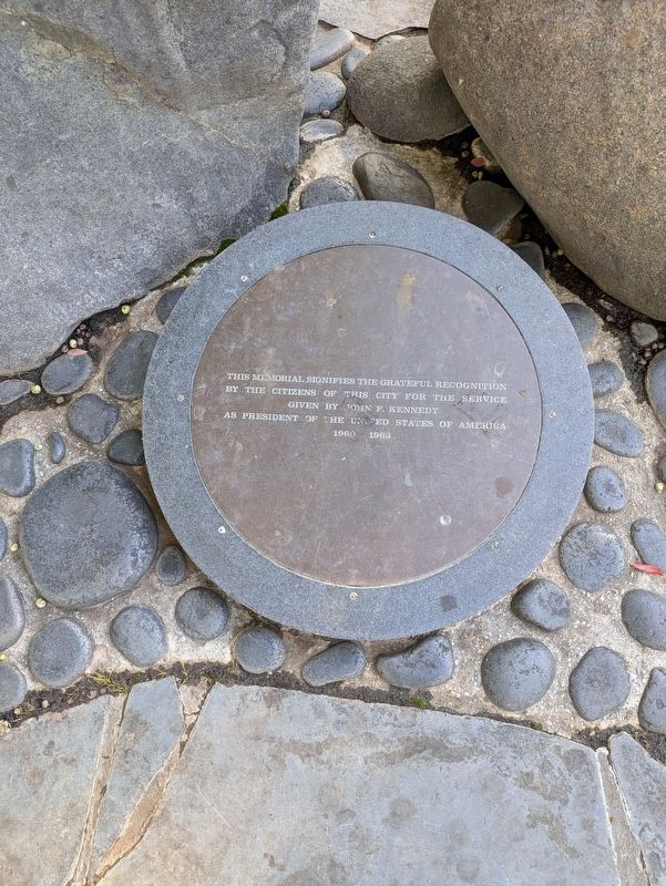John F. Kennedy Memorial Marker. Click for full size. John F. Kennedy Memorial Marker image. Click for full size.
