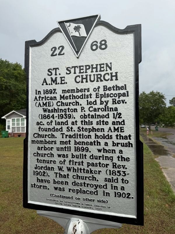 St. Stephen A.M.E. Church Marker. Click for full size. St. Stephen A.M.E. Church Marker image. Click for full size.