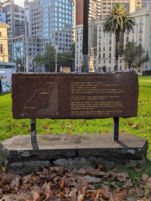 Coaxial Cable - Sydney to Melbourne Marker. Click for full size. Coaxial Cable - Sydney to Melbourne Marker image. Click for full size.