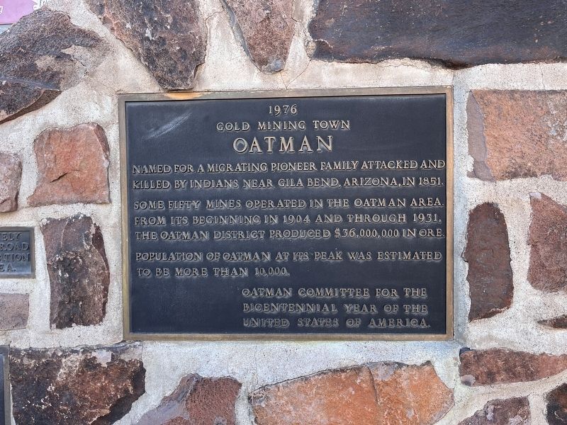 Oatman Marker image. Click for full size.