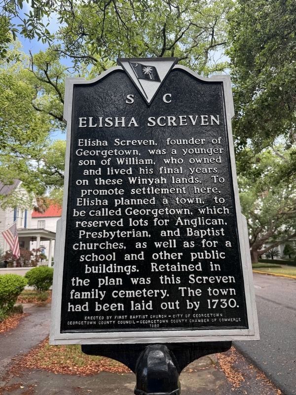 Elisha Screven side of the marker. Click for full size. Elisha Screven side of the marker image. Click for full size.