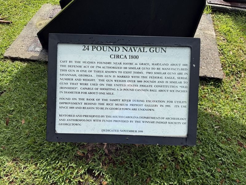 24 Pound Naval Gun Marker. Click for full size. 24 Pound Naval Gun Marker image. Click for full size.